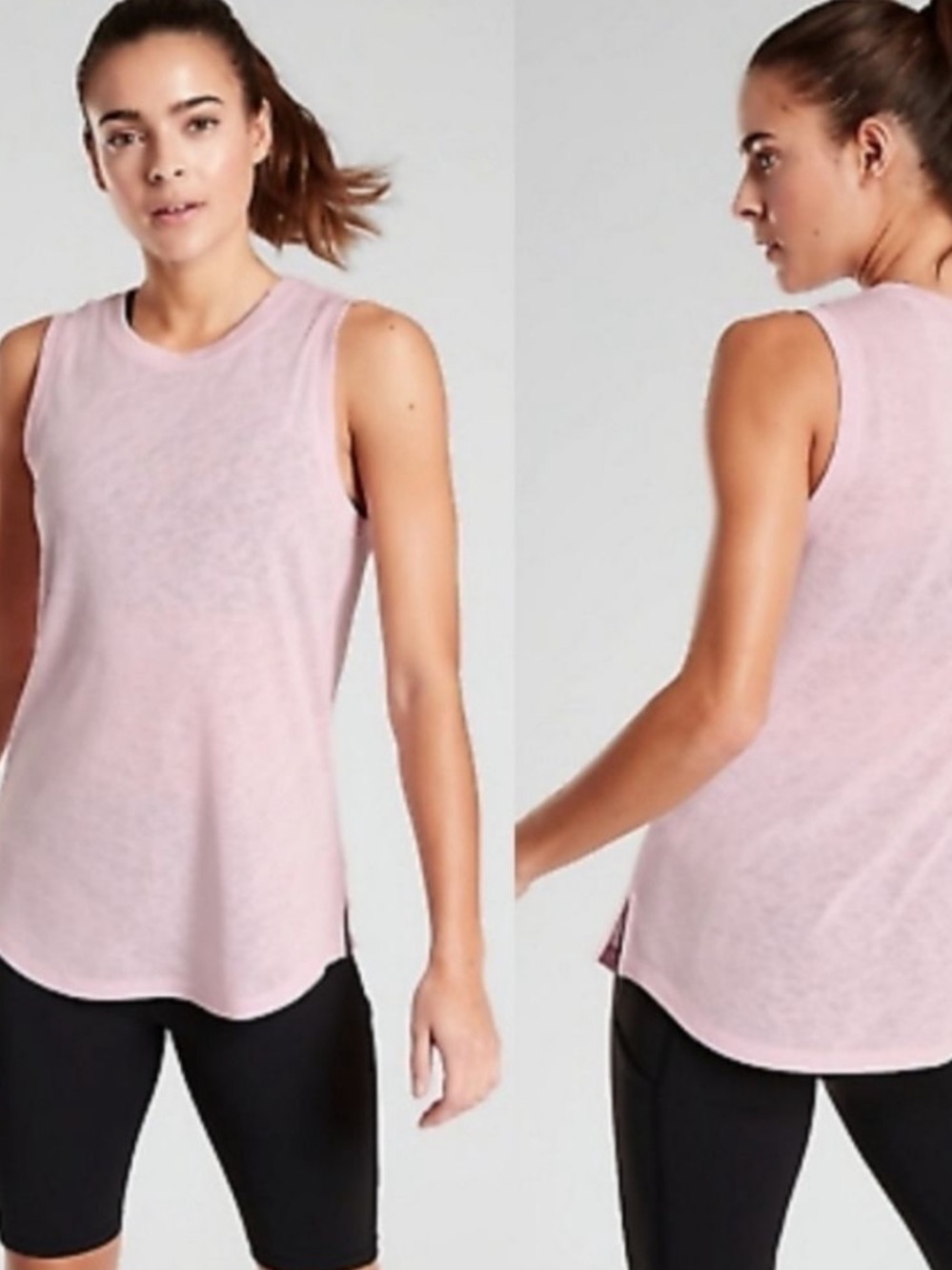 Athleta pink tank top size XS